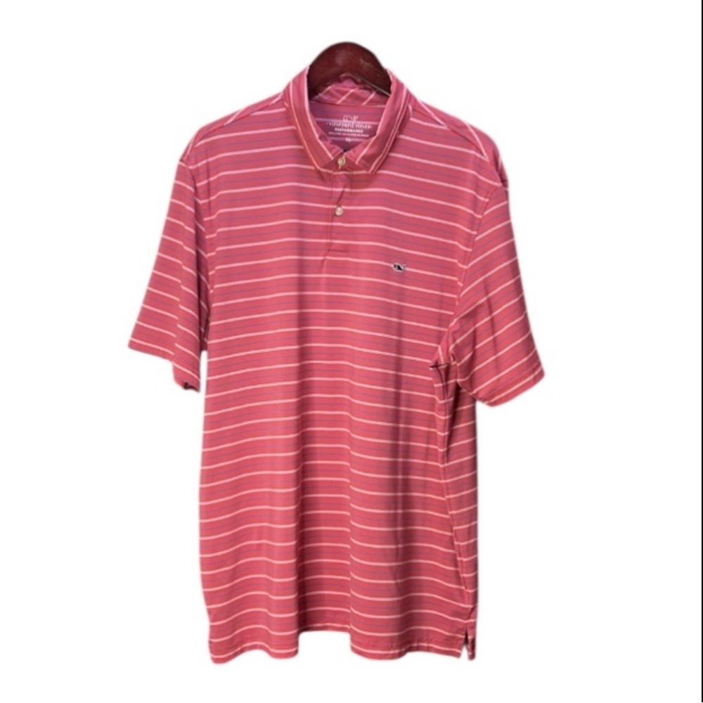 Vineyard Vines Performance Mens XL 
85% poly 15% spandex Polo Golf short sleeve
